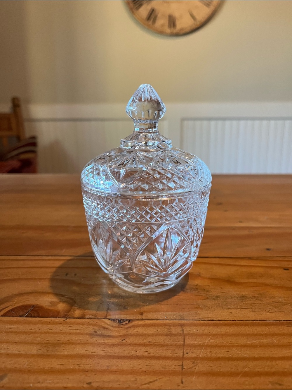 Vintage Anchor Hocking Wexford Sugar/Candy Bowl w/Lid
